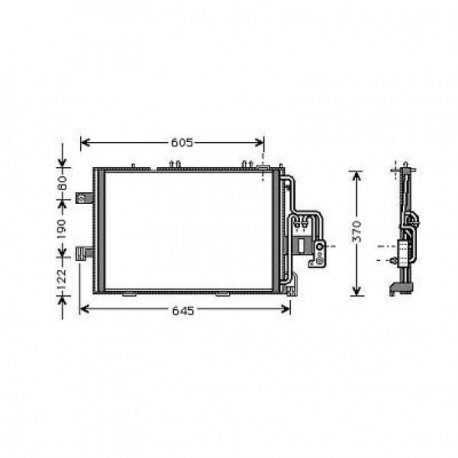  Condenseur OPEL CORSA C. pour ess. 