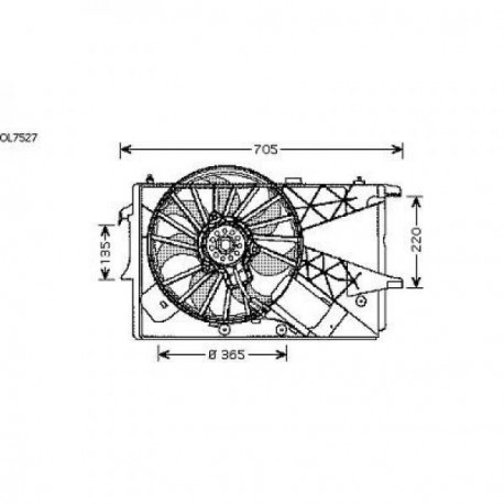 Ventilateur refroidissement du moteur Opel Meriva apres 2006