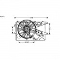 Ventilateur refroidissement du moteur Opel Meriva apres 2006