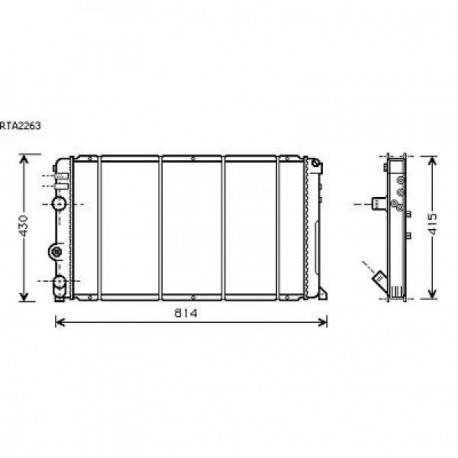 Radiateur refroidissement du moteur Renault Master 99-03