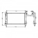  Radiateur Eau CHRYSLER VOYAGER. 2.5.3.0.3.3.3.8.M/A.+/-AC 