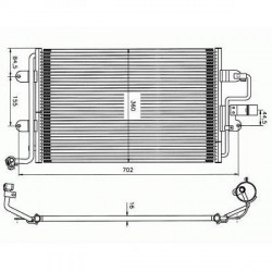 condenseur Volkswagen VW GOLF IV98- sauf 110KW TDi