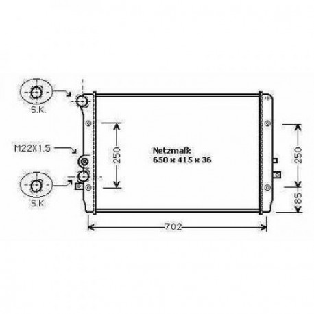 Radiateur AUDI A3
