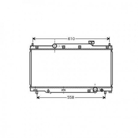 Radiateur refroidissement du moteur Honda Civic Hatchback 03-06 (3 / 5 portes)