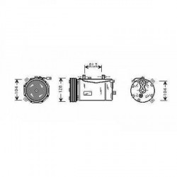 compresseur Volkswagen VW T 496-04 seulement pour mod. Essence