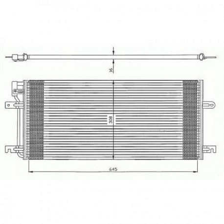 condenseur Volkswagen VW T4  90-00 635x310