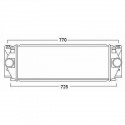 Radiateur d'air Volkswagen VW CRAFTER06- 640x205x64