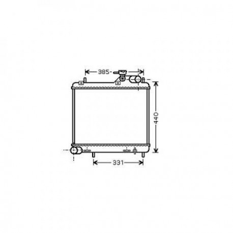  Radiateur Eau ACCENT. MAN. 1.3i.1.5i +/-AC 