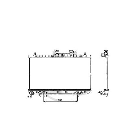 Radiateur refroidissement du moteur Hyundai Accent 02-06 (4 / 5 portes)