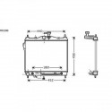 Radiateur refroidissement du moteur Hyundai Getz 02-05 Hyundai Getz apres 2005