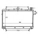 Radiateur refroidissement du moteur Hyundai Coupe 96-99 Hyundai Coupe 99-02