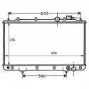 Radiateur refroidissement du moteur Hyundai Lantra 93-95