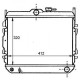 Radiateur refroidissement du moteur Hyundai Coupe 96-99 Hyundai Coupe 99-02