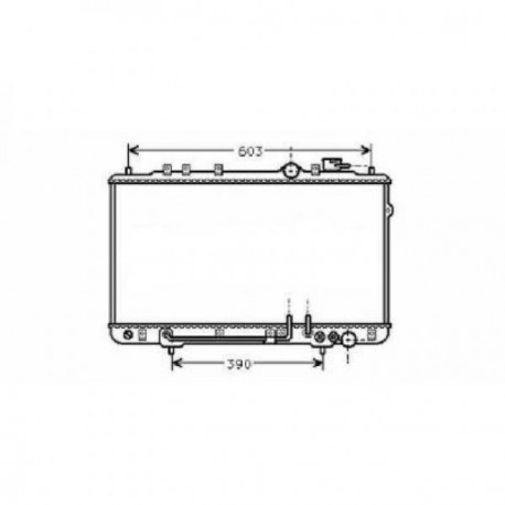 Radiateur refroidissement du moteur Hyundai Lantra 91-93 Typ J1