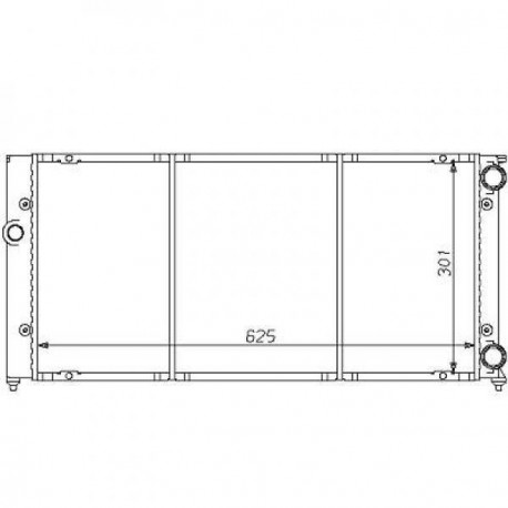 Radiateur refroidissement du moteur VolksWagen Vento 92-98 VolksWagen Vento 92-98 VolksWagen Golf III 91-97