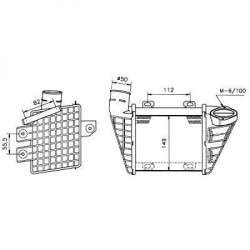 Radiateur Air GOLF III91-97 176x142x10