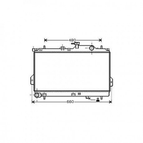 Radiateur refroidissement du moteur Hyundai Matrix 01-05