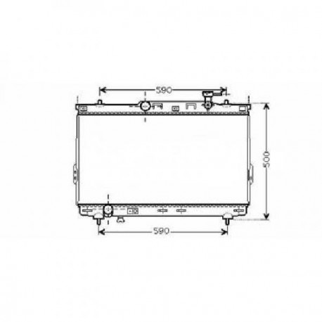 Radiateur refroidissement du moteur Hyundai Santa Fe 00-06