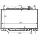  Radiateur Eau HYUNDAI SONATA. 1.8.2.0i.3.0 16V.MAN.AUT. 