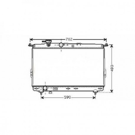 Radiateur refroidissement du moteur Hyundai Sonata 01-05 Hyundai Sonata 99-01