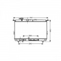 Radiateur refroidissement du moteur Hyundai Sonata 99-01 Hyundai Sonata 99-01