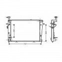 Radiateur refroidissement du moteur Kia Sportage 04-08 Kia Sportage 04-08