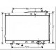  Radiateur CERATO. 2.0 CRDi.M. +/- AC. 83 KW 