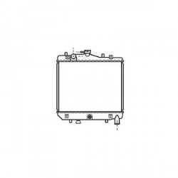 Radiateur refroidissement du moteur Kia Pride apres 1995