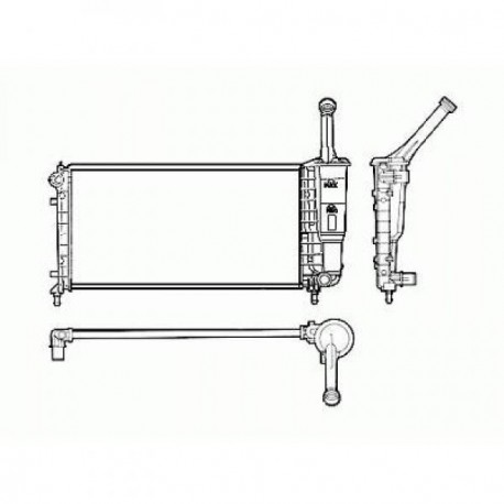 Radiateur refroidissement du moteur Lancia Ypsilon 03-06