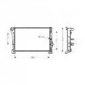 Radiateur refroidissement du moteur Lancia Ypsilon apres 2006