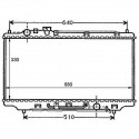 Radiateur refroidissement du moteur Mazda 323 C 94-98 (Compact) Mazda 323 P 97-00 (Practical) Mazda 323 S Typ:BA 94-98