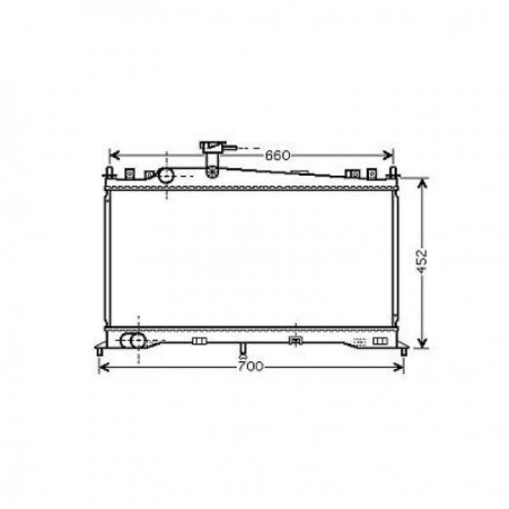 Radiateur refroidissement du moteur Mazda 6 02-05