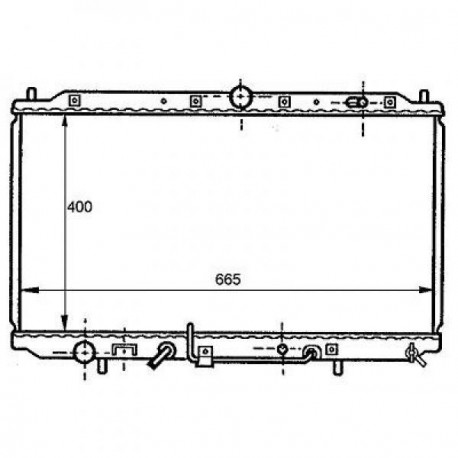 Radiateur refroidissement du moteur Mitsubishi Carisma 95-06