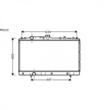 Radiateur refroidissement du moteur Mitsubishi Colt 96-04 Mitsubishi Lancer 96-97 Berline