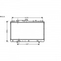 Radiateur refroidissement du moteur Mitsubishi Colt 96-04 Mitsubishi Lancer 96-97 Berline