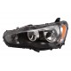 Projecteur principal gauche (Côté conducteur) Mitsubishi Lancer apres 2008 Sportback  Mitsubishi Lancer apres 2008 Sportback 
