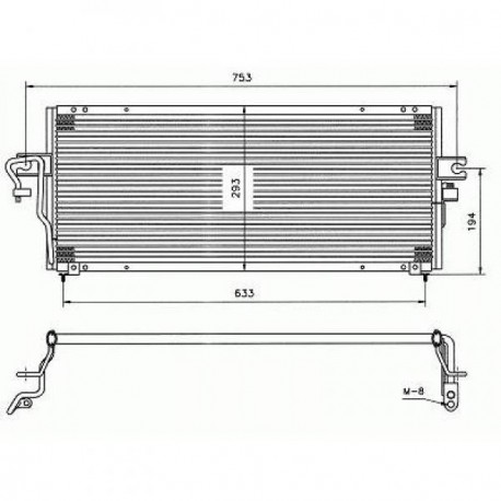  Condenseur ALMERA N15. 2.0-16V.2.0 D.boîte man. 