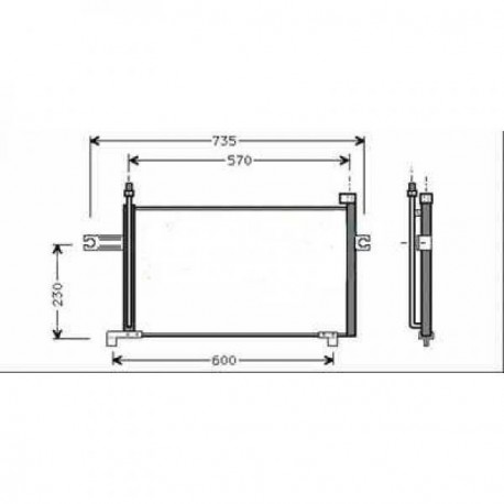  Condenseur MICRA K11. ANSCHLUàŸ 15.4MM 