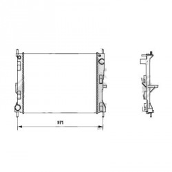 Radiateur refroidissement du moteur Nissan Micra K12 05-10