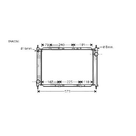 Radiateur refroidissement du moteur Nissan Micra K12 05-10 Nissan Note apres 2005