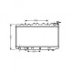 Radiateur refroidissement du moteur Nissan Primera(TypP10) 90-96