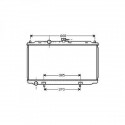 Radiateur refroidissement du moteur Nissan Almera N16 02-06 (3 / 4 / 5 portes)