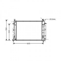 Radiateur refroidissement du moteur Saab 9-3 98-03