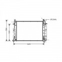 Radiateur refroidissement du moteur Saab 9-3 98-03