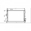 Radiateur refroidissement du moteur Saab 9-3 03-07