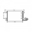 condenseur Volkswagen VW GOLF 504- 550x390