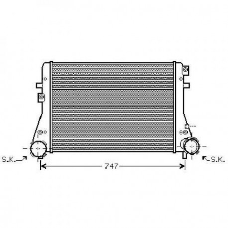 Radiateur d'air GOLF V03-