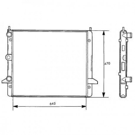 Radiateur refroidissement du moteur VolksWagen Sharan 96-00 VolksWagen Sharan 96-00 VolksWagen Sharan 96-00 VolksWagen Sharan 96