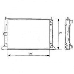 Radiateur refroidissement du moteur VolksWagen Sharan 96-00 VolksWagen Sharan 96-00 VolksWagen Sharan 96-00 VolksWagen Sharan 96