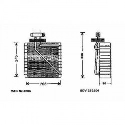 vaporiseur Volkswagen VW SHARAN95- aussi GALAXY